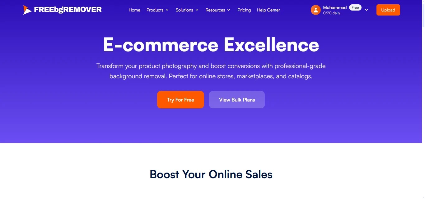 Bulk Background Removal for E-commerce Store Owner